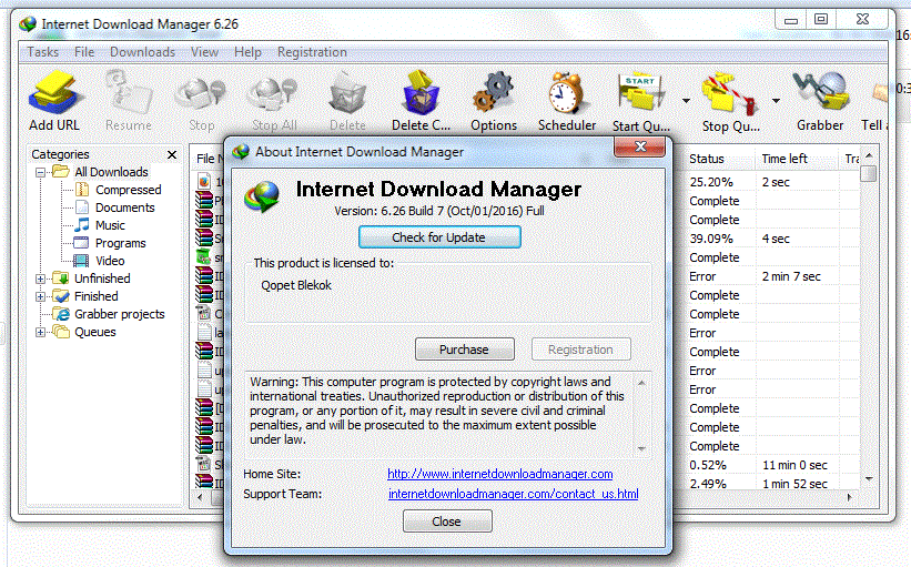 Internet Download Manager 6.26 Build 7 Full | Qopet Blekok