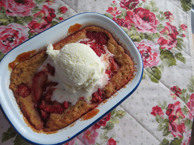 Strawberry Spoon Cake