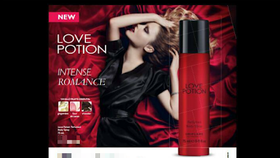 oriflame nigeria love potion body spray for woman