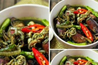 Resep Sotong Masak Hitam Spesial Pedas