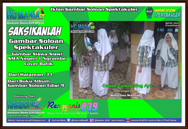 Iklan Gambar Soloan Spektakuler - Gambar Siswa-Siswi SMA Negeri 1 Ngrambe Cover Batik 31-9