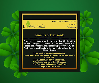 Flaxseed benefits by Dr Ayurveda Official