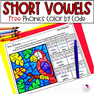 Grab this FREE color by code activity to start using targeted phonics practice in your classroom today.