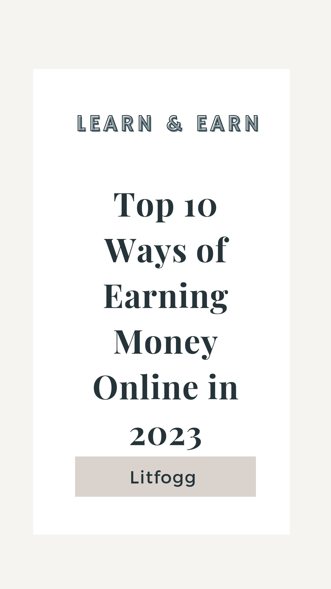 Earn money online