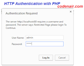 php http authentication example