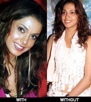 indian stars without makeup. Bolly Actress with-without