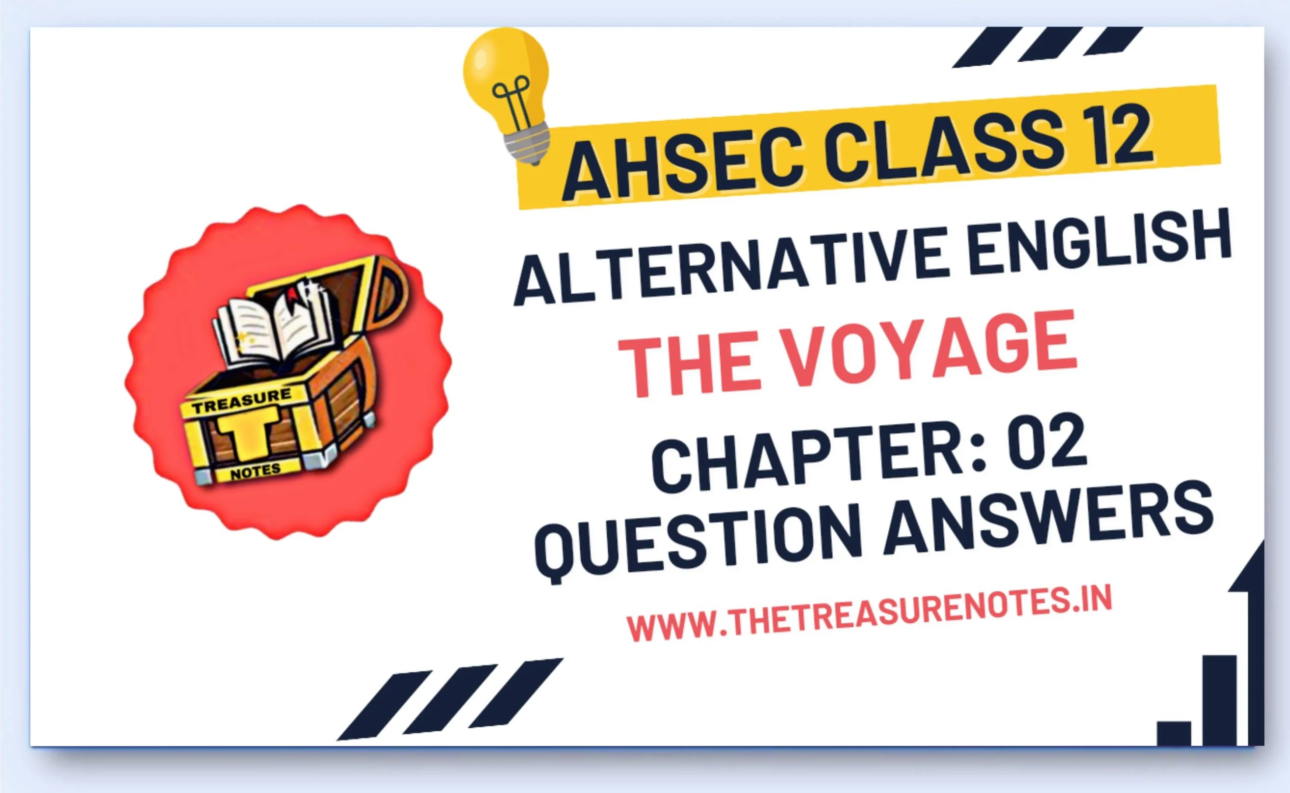 Assam Board Class 12 Alternative English Chapter 2 The Voyage Questions Answers for 2024.