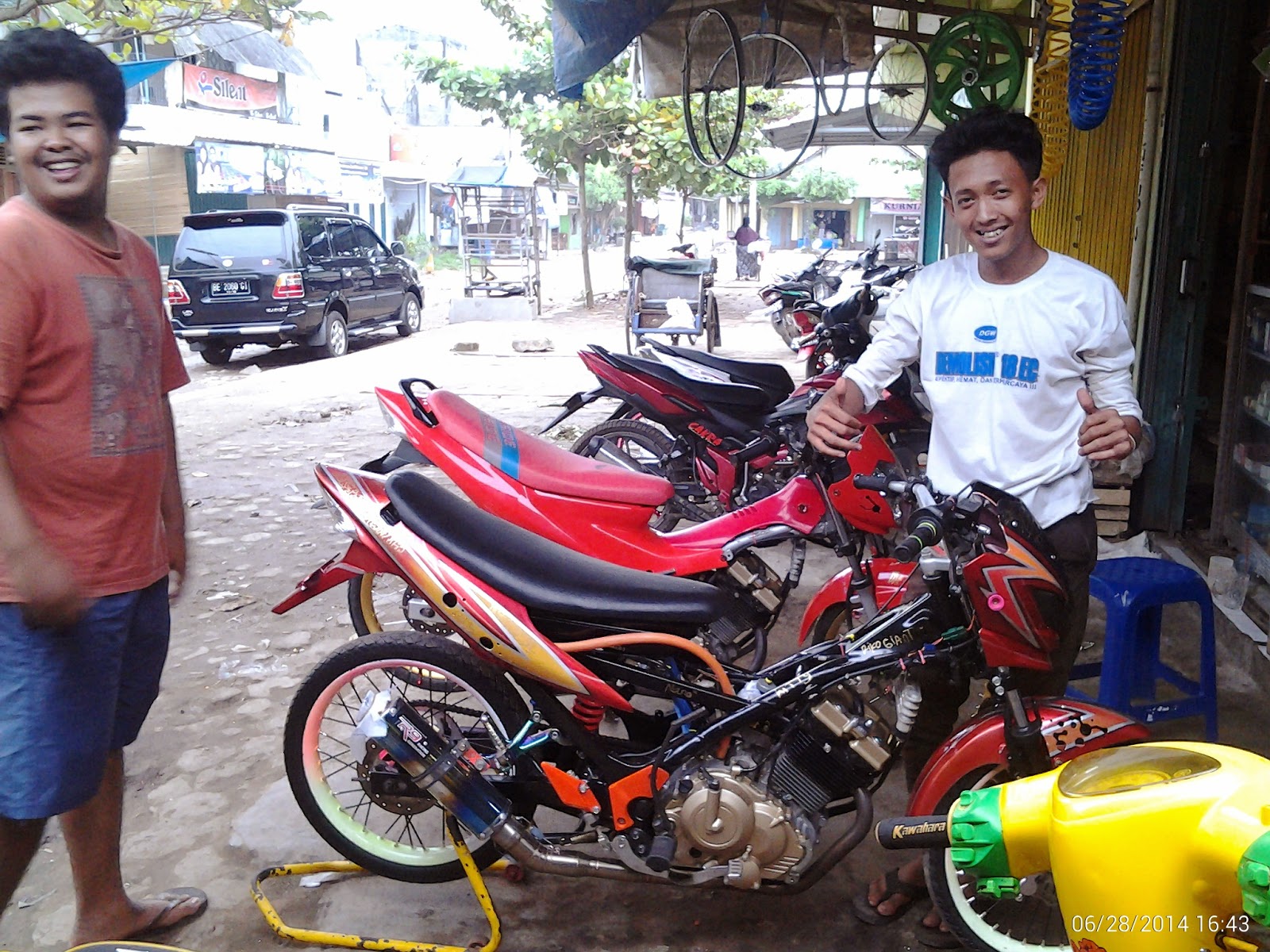 Satria Fu Modif Simple Harian Terlengkap Motor Glugu