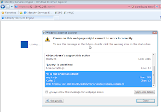 ISE login errors