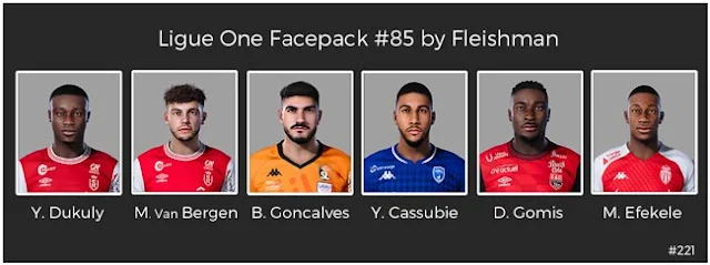 Ligue 1 Facepack #85 For eFootball PES 2021