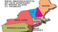 Map Of Northeast Region Of The United States