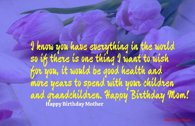 Birthday Greeting card for Mother