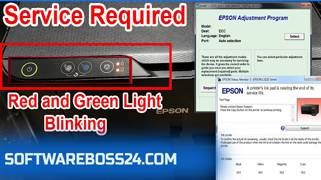 Epson L3158 Resetter Software || Fix Waste Ink Pad Counter || Service Required