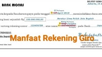 Manfaat Rekening Giro di Kehidupan sehari-hari Anda