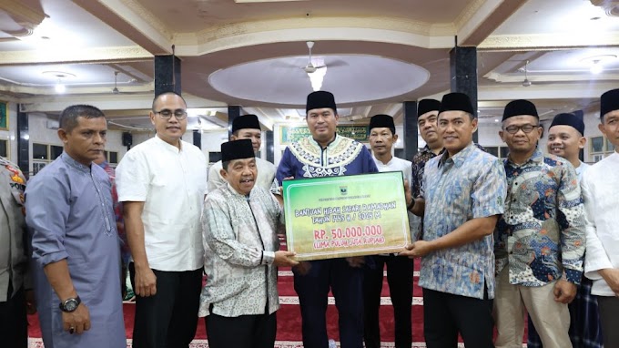 Kolonel Mulyadi Mewakili Danlantamal II Padang Pimpin Safari Ramadhan Ke Mesjid Raya Kampung Baru Pariaman