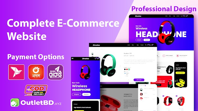 Premium Ecommerce Website with .com Domain and Theme Update