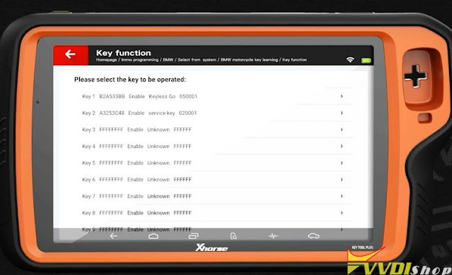 Program BMW Motorcycle XM38 Key with VVDI Key Tool Plus 15