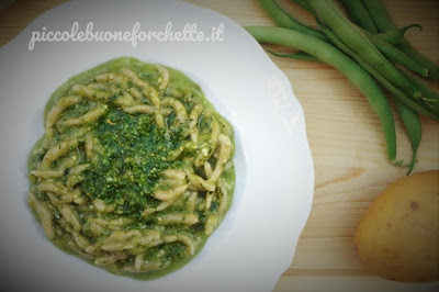 foto ricetta trofie la pesto per bambini