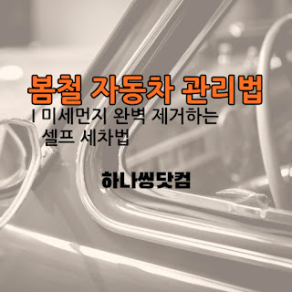 봄철 자동차 관리법: 미세먼지 완벽 제거하는 셀프 세차법