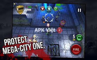 Judge Dredd vs. Zombies v1.6 APK: game 3D bắn súng tiêu diệt zombies cho android (mod)