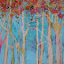 Fall Leaves Acrylic Landscape Autumn Scene