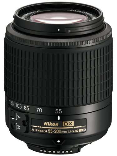 Nikon 55-200mm f/4-5.6G ED AF-S DX Autofocus Zoom Lens - Grey Market