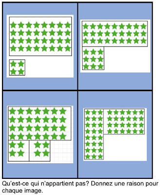 A 'Which One Doesn't Belong?' puzzle! Give a reason why each of the pictures above could be the odd one out?