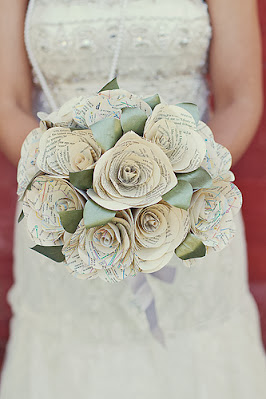 Paper Flower Wedding Bouquet