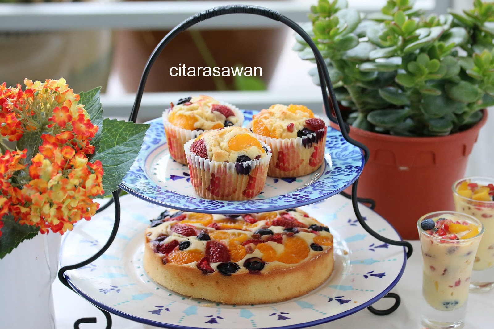 Pastry Fruits Cake / Cupcake - Kek Viral 2018 ~ Blog Kakwan