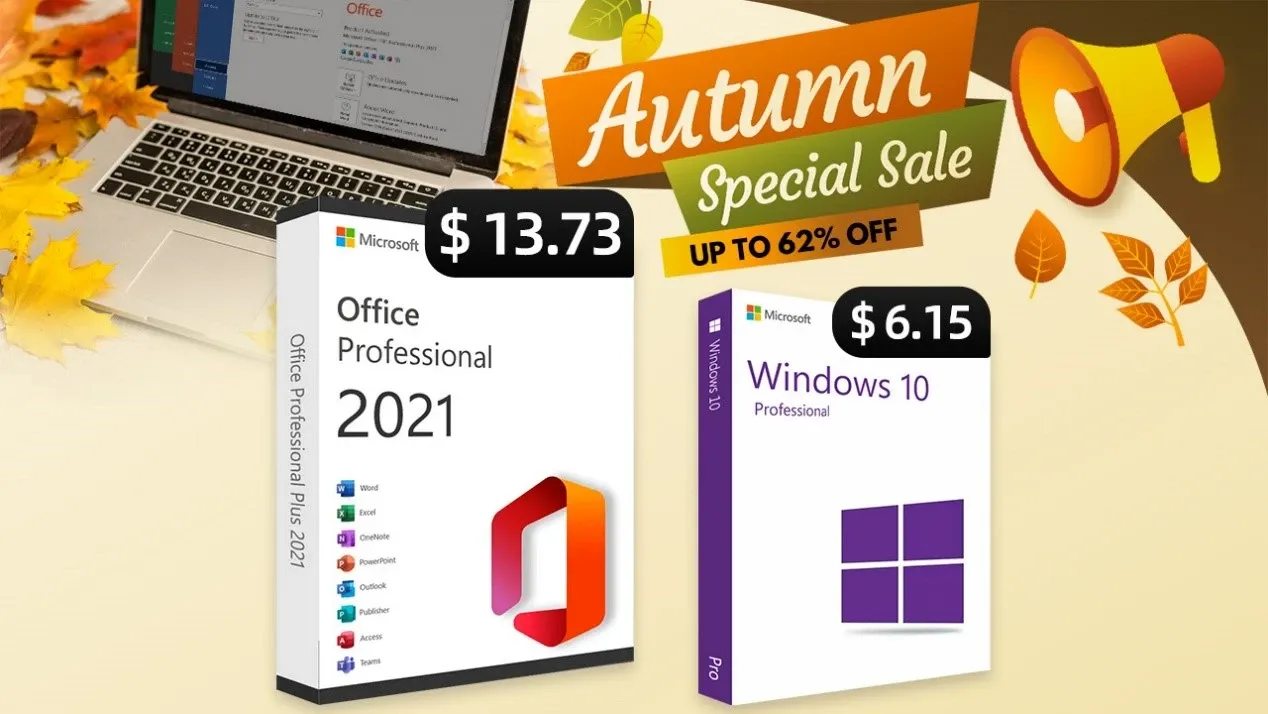  [Đc Tài Trợ] Giảm giá đến 90% Key Microsoft Office 2021 & Windows cùng Keysfan Autumn Sale