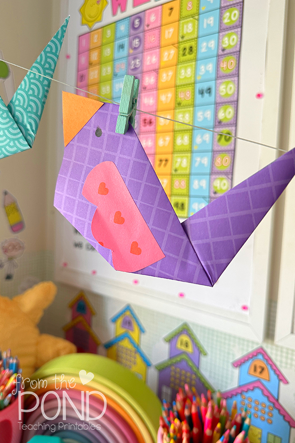 paper folding bird