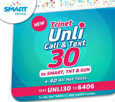 Smart Unli Call and Text 30 Plus Mobile Internet