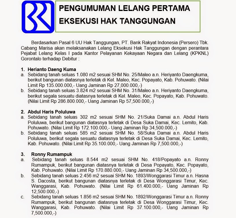 KPKNL Gorontalo: April 2014