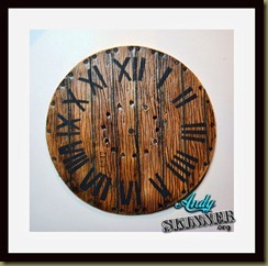 faux wood clocks