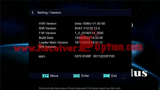 STAR LIVE W1 PLUS 1506TV 512 8M BUILT IN WIFI NEW SOFTWARE 13 APRIL 2022