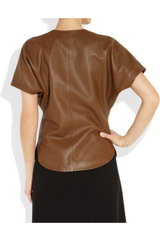 Yves Saint Laurent - Women Leather T-shirt