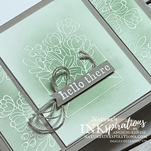Full of Love Embossed Resist card (angle) | Nature's INKspirations by Angie McKenzie