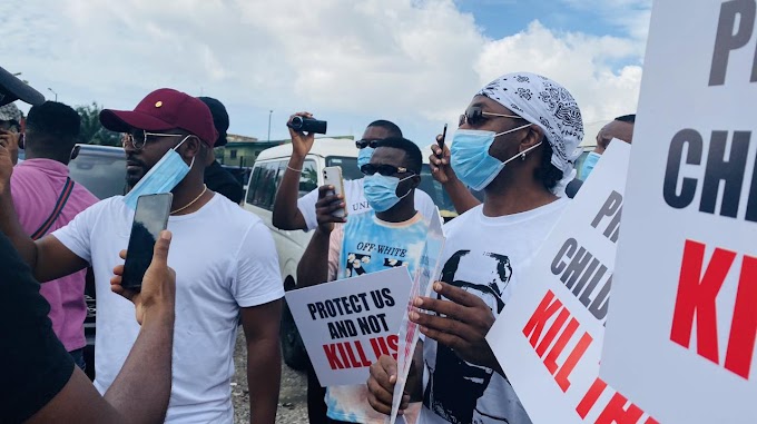 Watch Video of Runtown, Falz Leading #EndSarsProtest in Lagos State