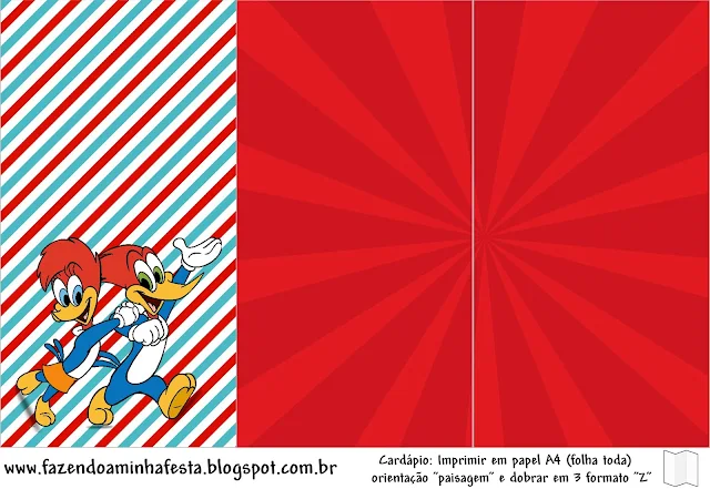 Woody Woodpecker Free Party Printables.