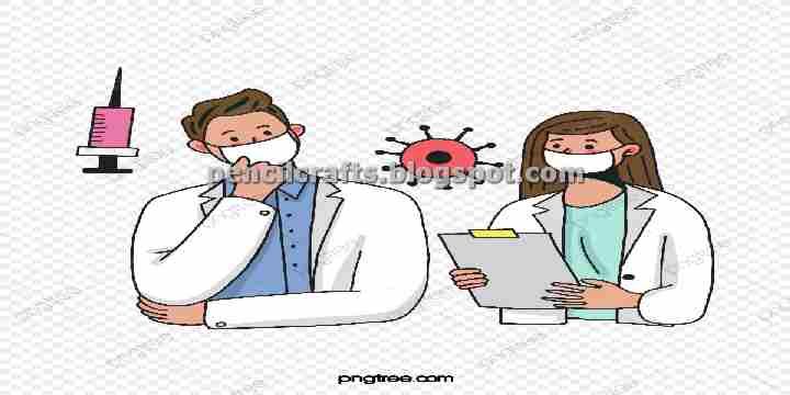 Doctors Fighting Coronavirus Drawings