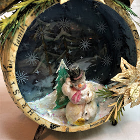 Sara Emily Barker https://sarascloset1.blogspot.com/2018/11/assemblage-clock-tis-season-for-gift.html  Assemblage Clock with Tim Holtz Stampers Anonymous, Sizzix Alterations Ideaology and Distress 7