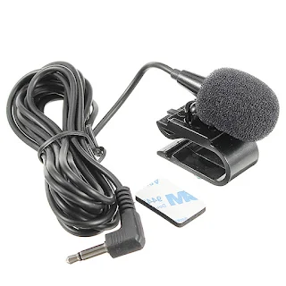 3.5mm Microphone Car Stereo GPS Bluetooth Enabled Audio DVD External Mic 3m/10ft length cable, hown store