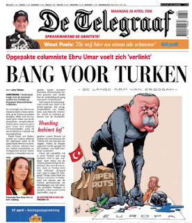 Dutch Newspaper Publishes Cartoon Depicting Turkey’s Erdogan As An Ape Crushing Free Speech 