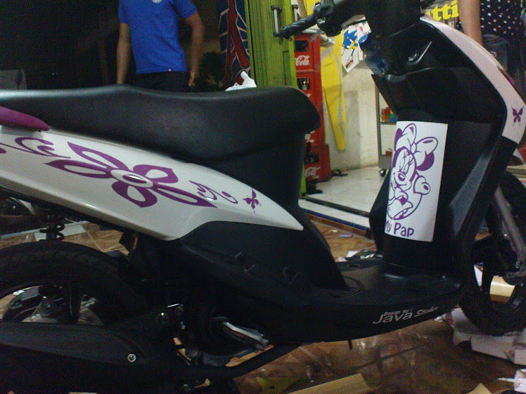 terbaru modifikasi mio sporty stiker