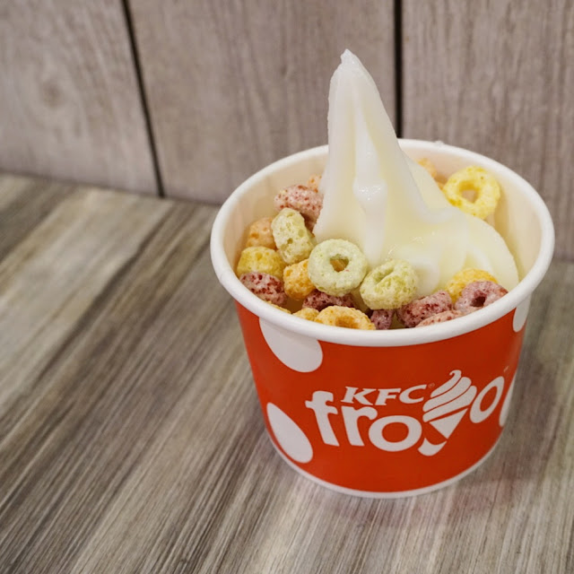 KFC frozen yogurt with Froot Loops