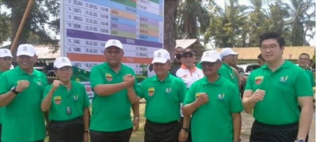 Ketua DPD-IPK Kabupaten Simalungun Martogi Sinaga, SH Menghadiri Pembukaan Sepak Bola Pangdam I/BB