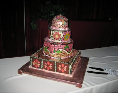 Crazy Colorful Wedding Cake