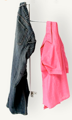 wall-mounted clothes valet