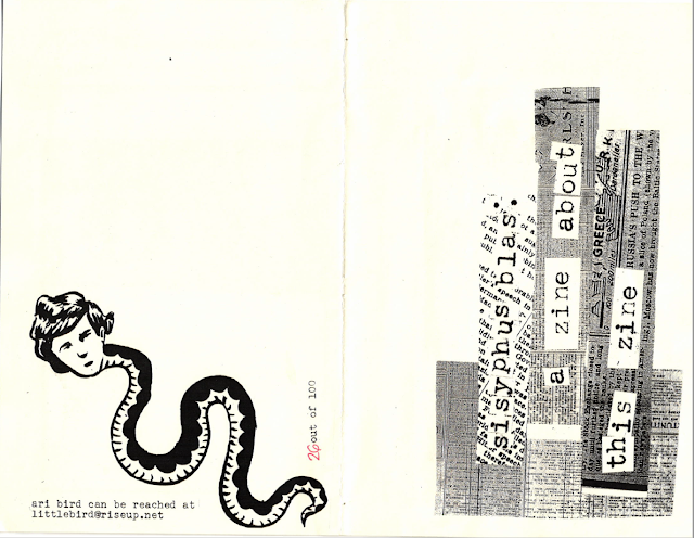 Sisyphusblas: a zine about this zine, Ari Bird