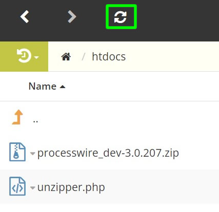 refreshing htdocs_folder